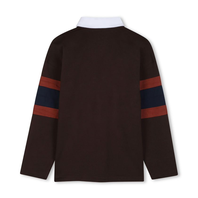 Brown Oversized Polo Shirt