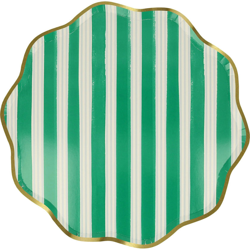 Festive Stripe Dinner Plates