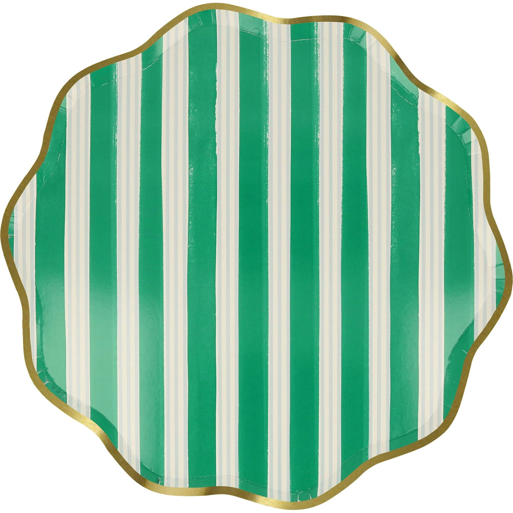 Festive Stripe Dinner Plates