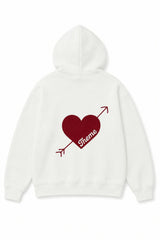 Lea White French Terry Oversized Hoodie - Ace