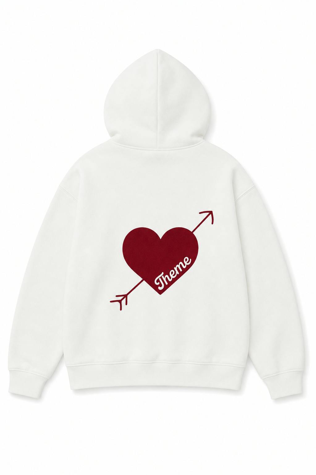 Lea White French Terry Oversized Hoodie - Ace