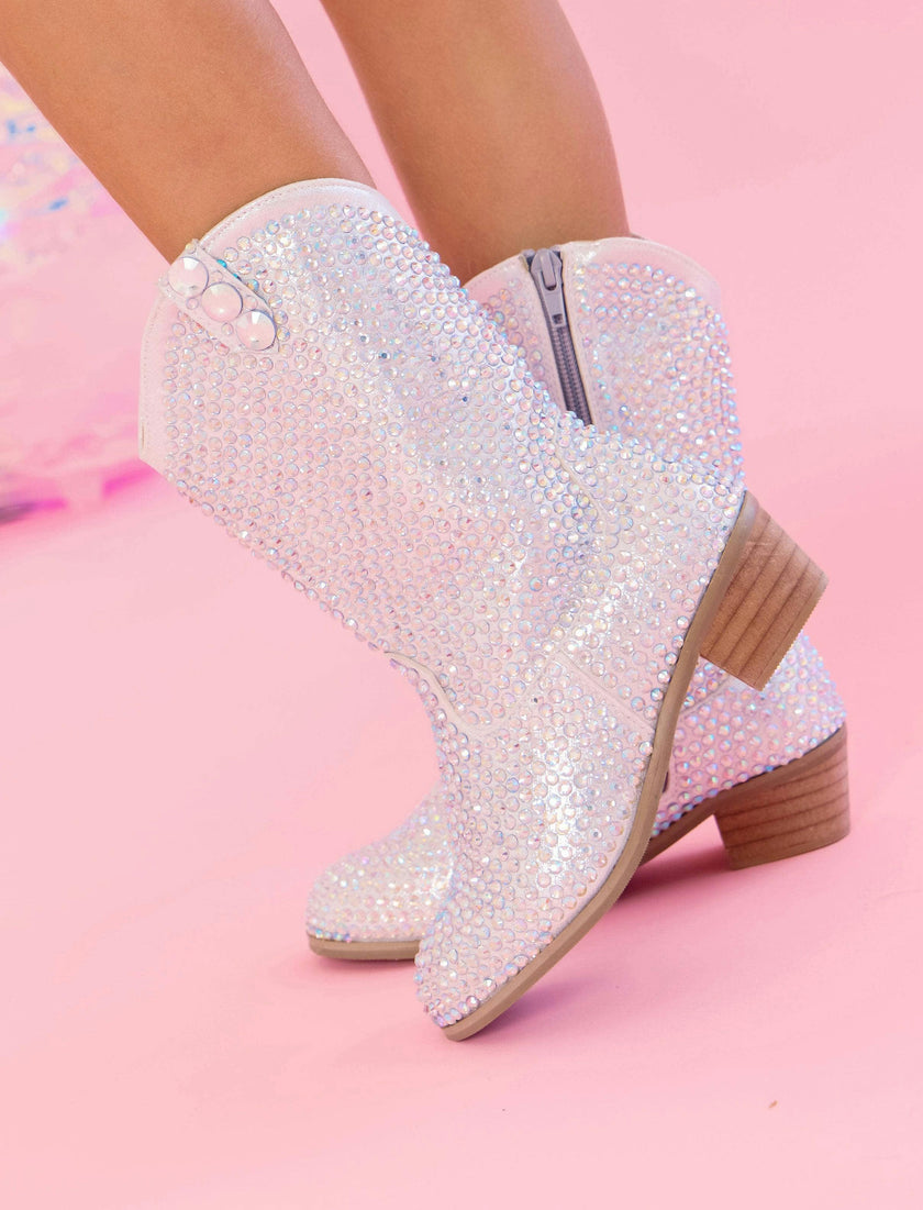 Silver Crystal Cowgirl Boots