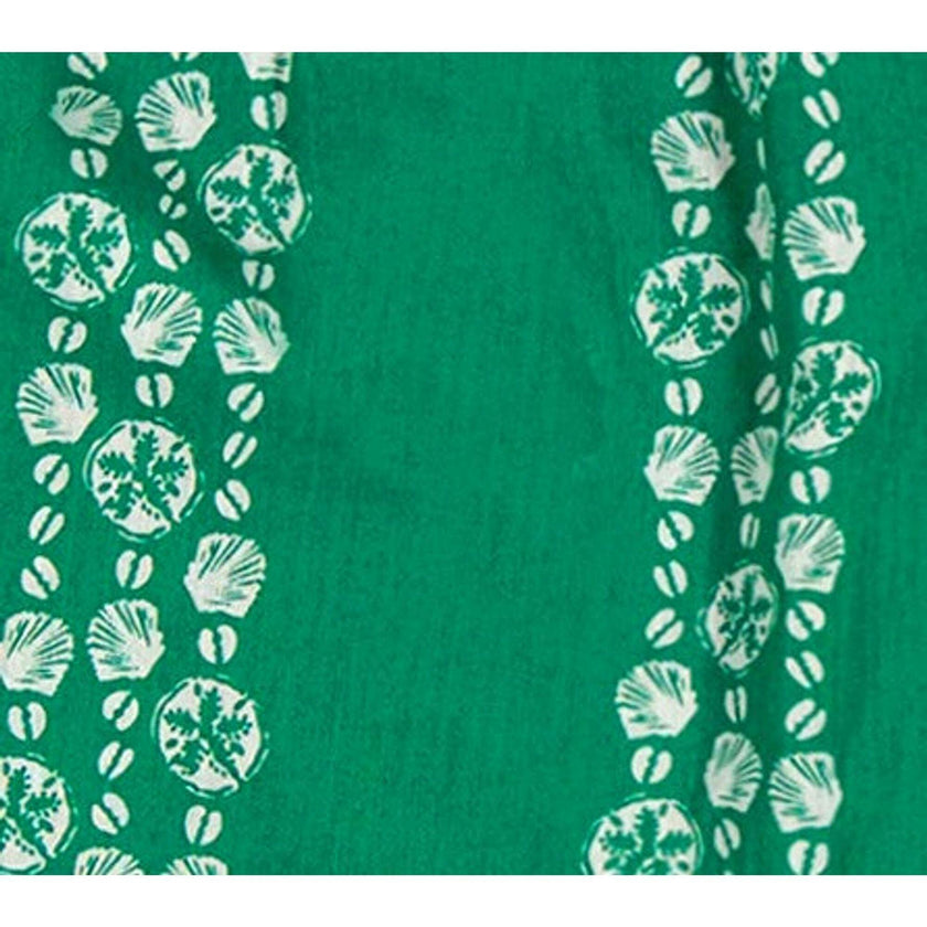 Mini Capucine Girls Caftan Jungle Sea Shells, Green