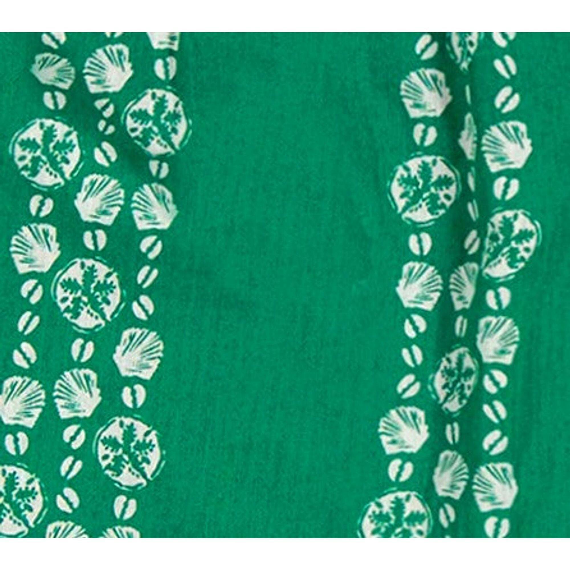 Mini Capucine Girls Caftan Jungle Sea Shells, Green