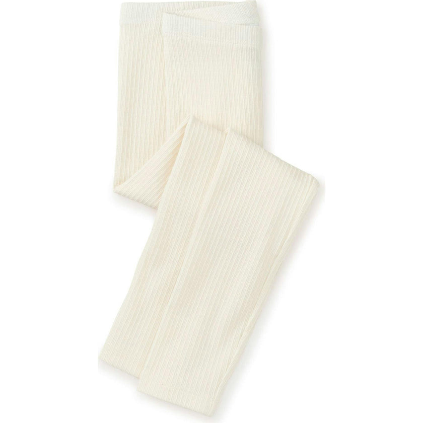 Pointelle Knit Stretch Leggings, White
