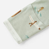 Vintage Surf Bamboo Newborn Gown & Hat Set