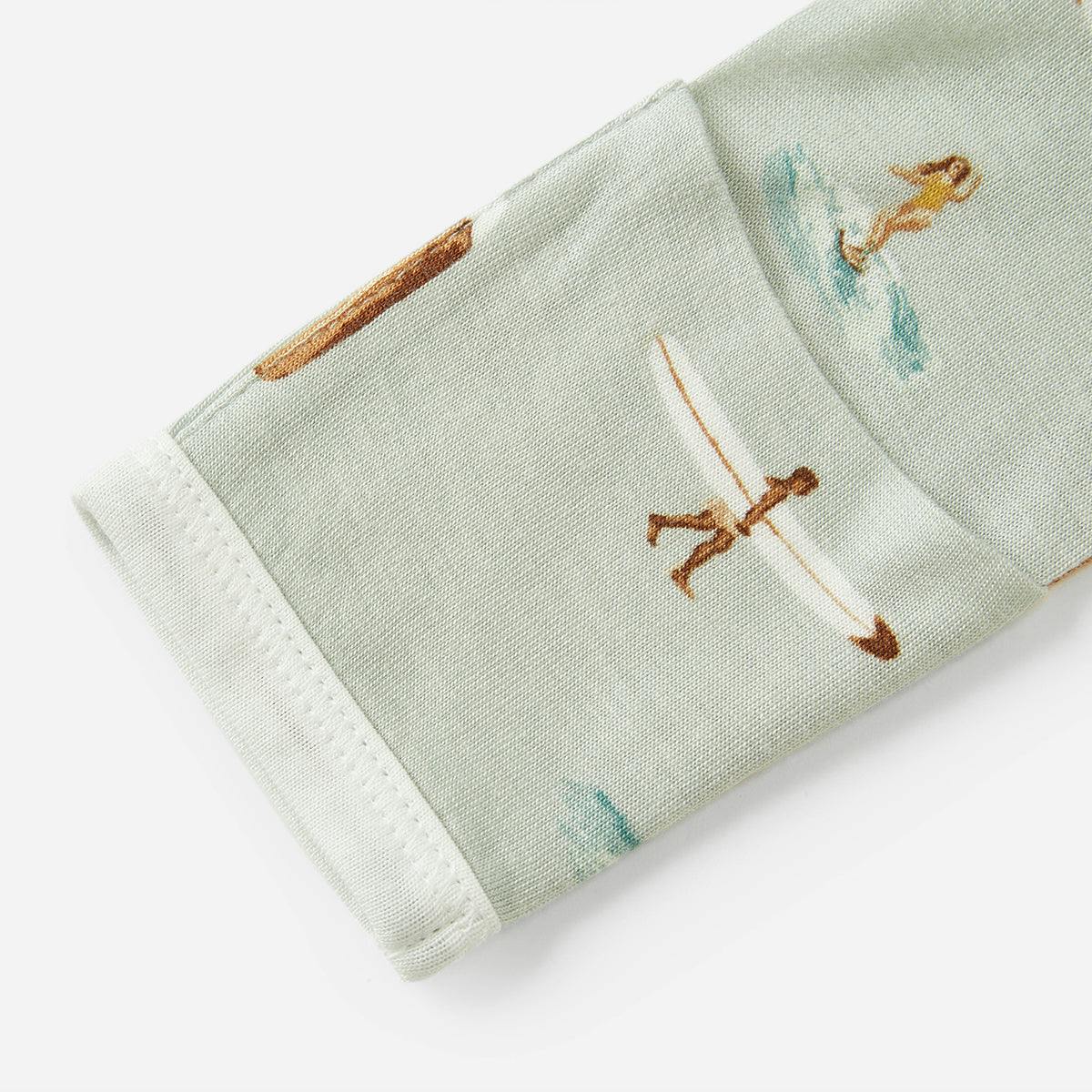 Vintage Surf Bamboo Newborn Gown & Hat Set