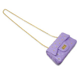 Classic Quilted Stud Flap Mini Handbag