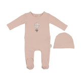 Air Balloon Footie and Beanie Set