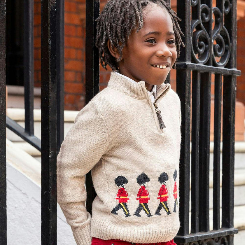 Marching Guardsman Half-Zip Sweater