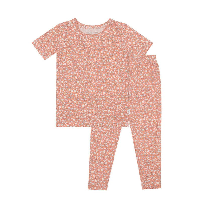 girls melone floral pima pajama set