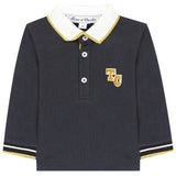 Navy polo shirt with monogram  - FINAL SALE