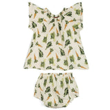 Fresh Veggies Organic Cotton Dress & Bloomer Set