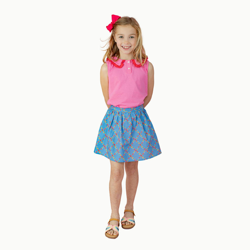 Circle Skirt in Watercolor Floral