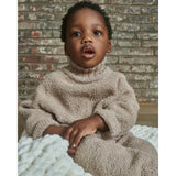 Fuzzy Boxy Mock Neck Sweater
