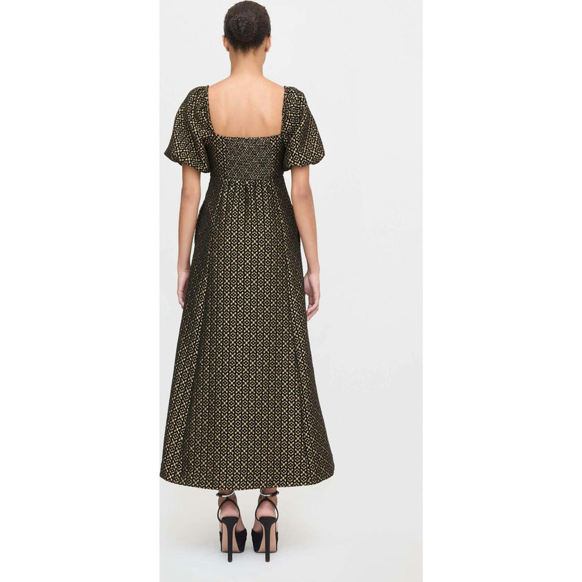 The Matilda Dress - Metallic Brocade