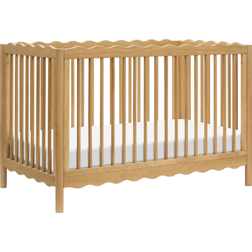Swell 4-in-1 Convertible Crib with Toddler Bed Conversion Kit in Honey