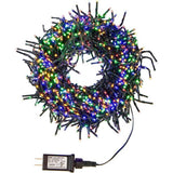 CUL 1000-Light 33-Foot Cluster Garland with Multi-Color 3MM LED Bulbs