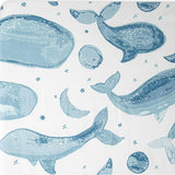 Caspian Whale Cotton Fitted Crib Sheet