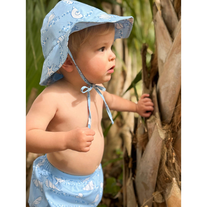 Sunhat in Blue Shell
