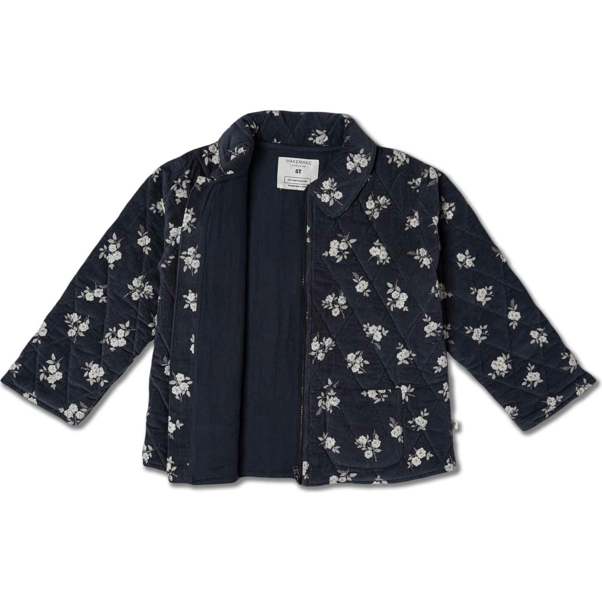 Organic Quilted Corduroy Zipper Jacket