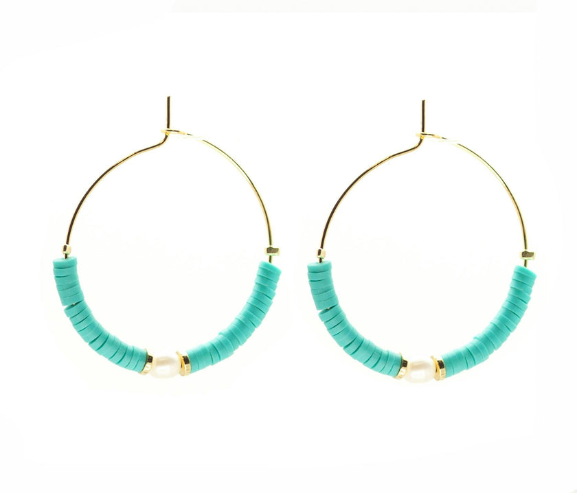 Windansea Hoops ~ Salty Shells