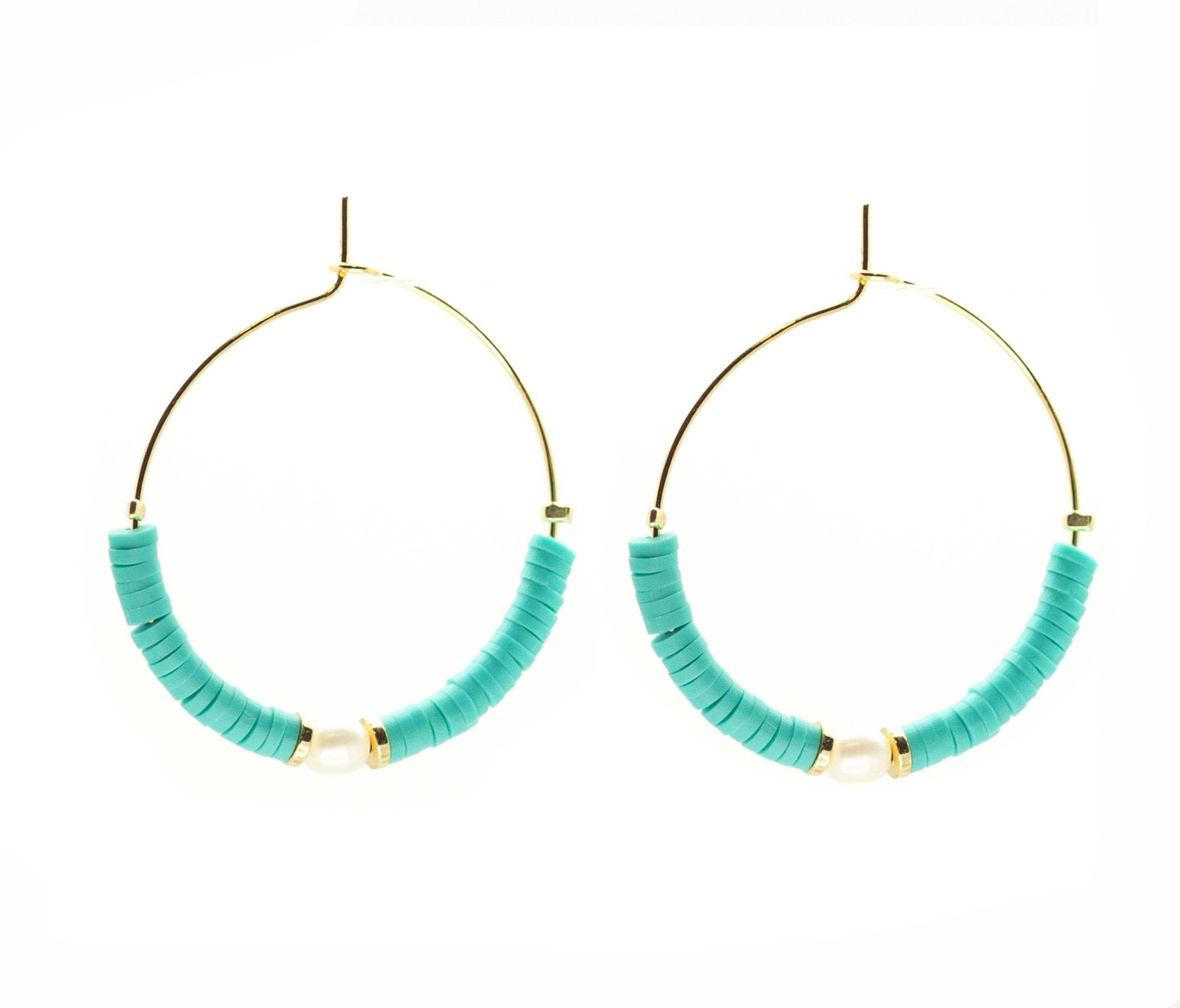 Windansea Hoops ~ Salty Shells