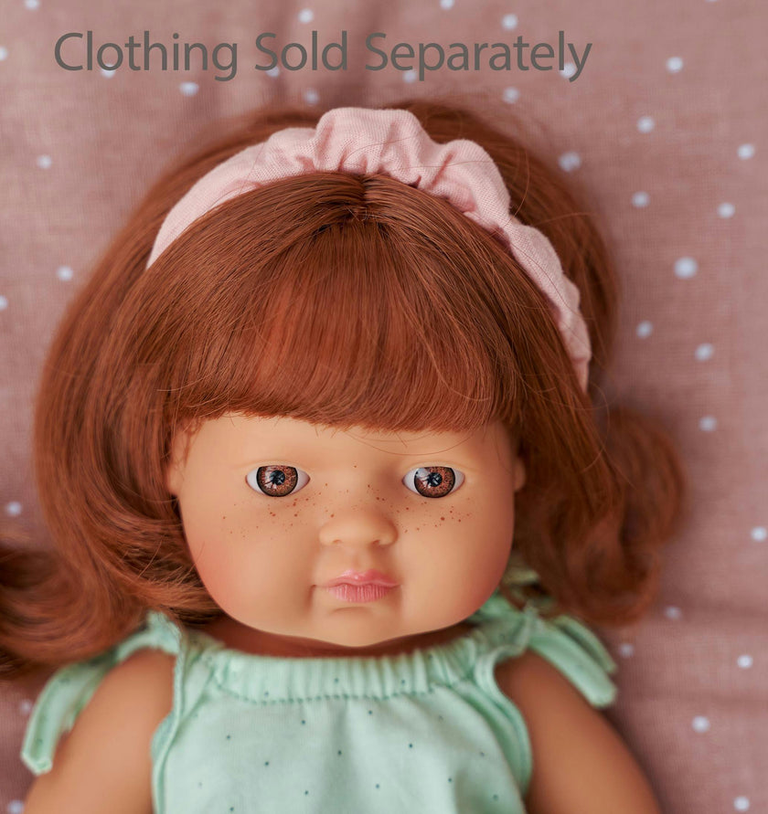 Baby Girl Doll with Red Hair 15 inch