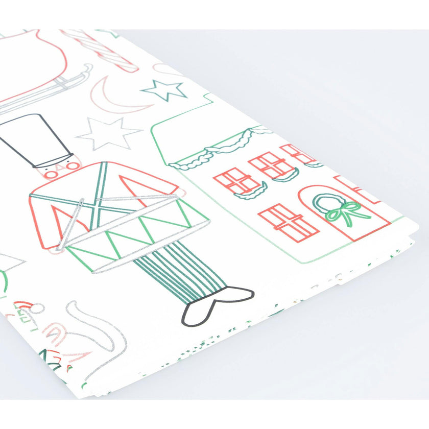 Christmas Color In Activity Tablecloth