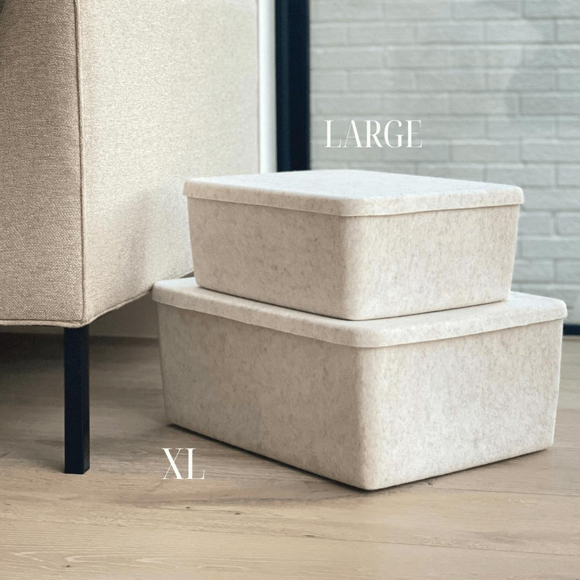 The Sculpted Bin - Large with Lid