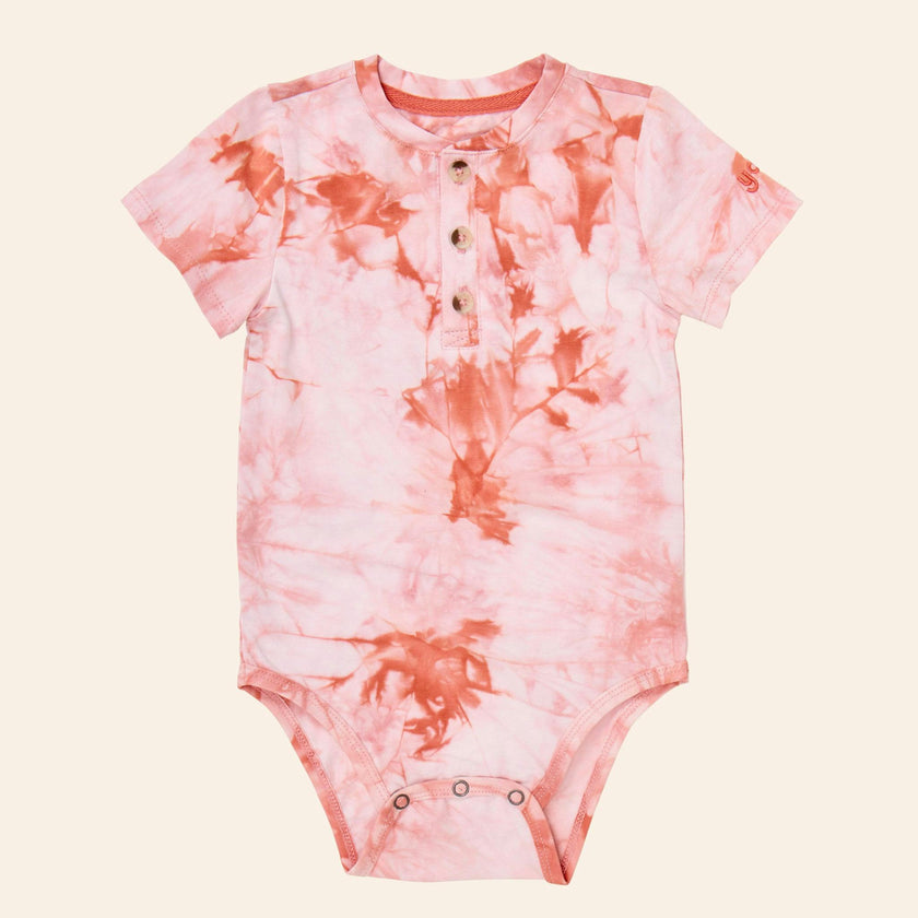 Tie Dye Henley Onesie
