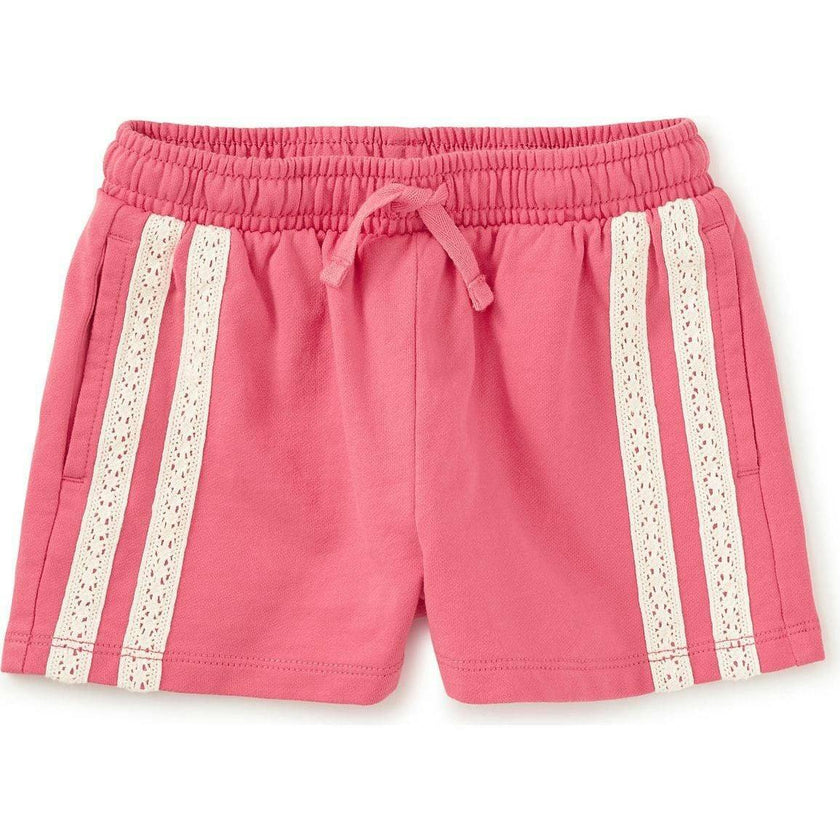 Crochet Sporty Shorts, Pink
