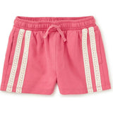Crochet Sporty Shorts, Pink