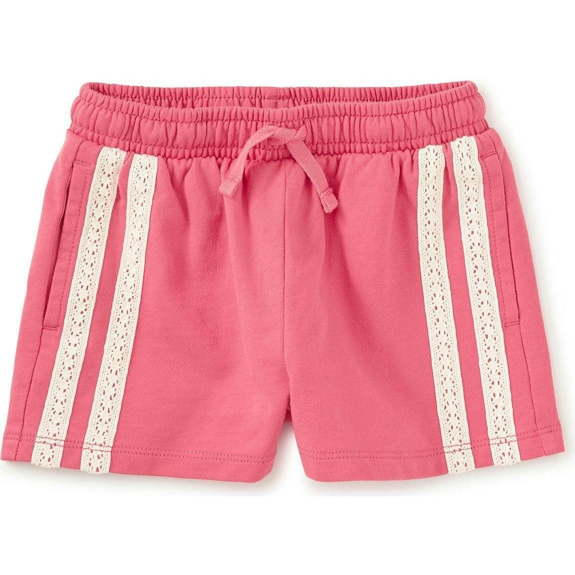 Crochet Sporty Shorts, Pink