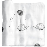 Hedgehogs and Mushrooms Bamboo Swaddle