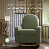 Babyletto Nami Electronic Recliner and Swivel Glider Recliner with USB port
