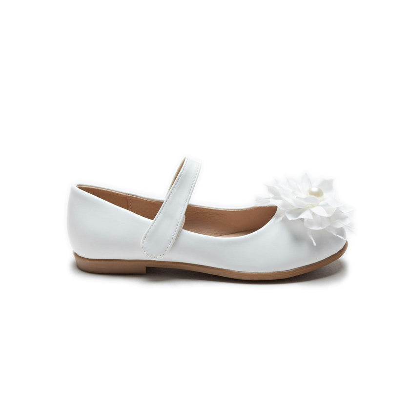 White Dahlia Flower Flats