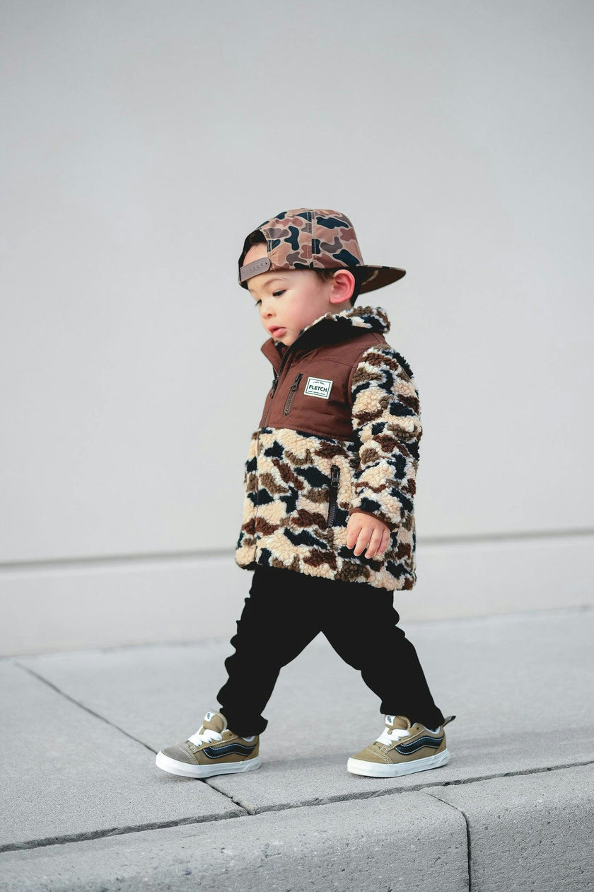 Brown Camo Sherpa