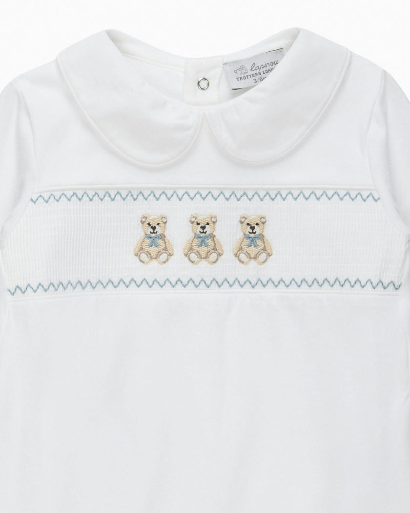 Baby Teddy Smocked Onesie