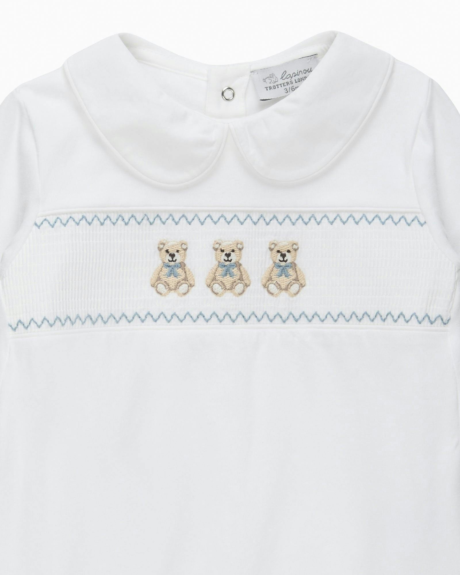 Baby Teddy Smocked Onesie