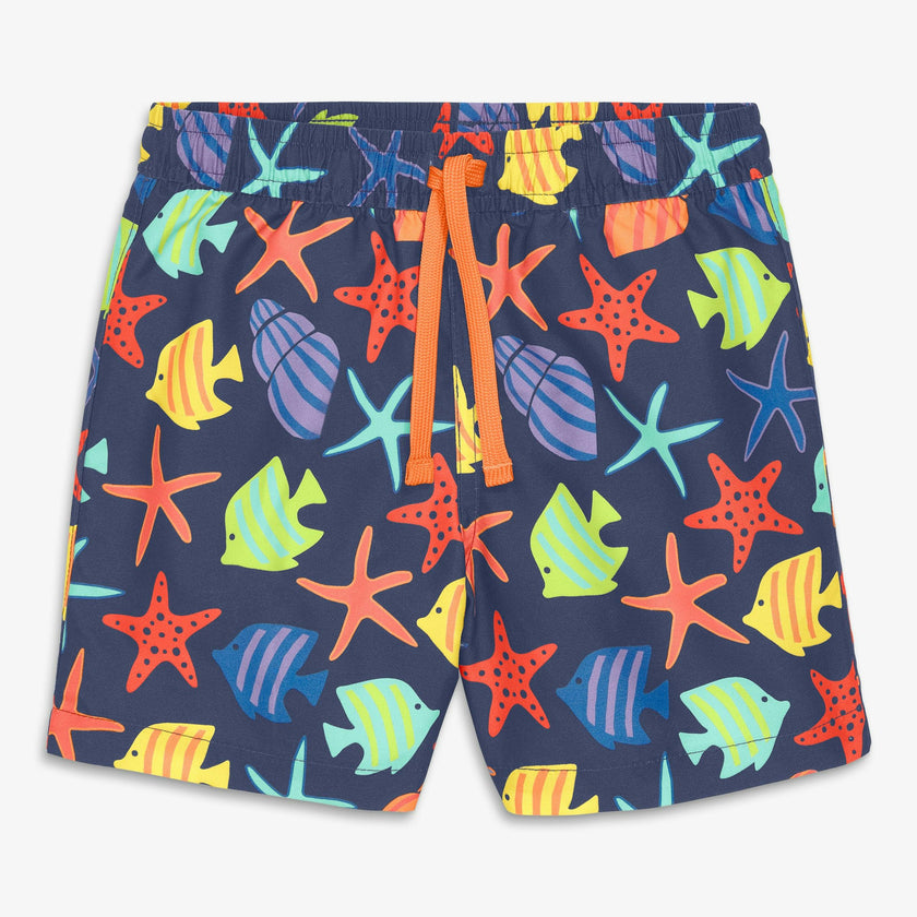 Kids swim trunk in under the sea