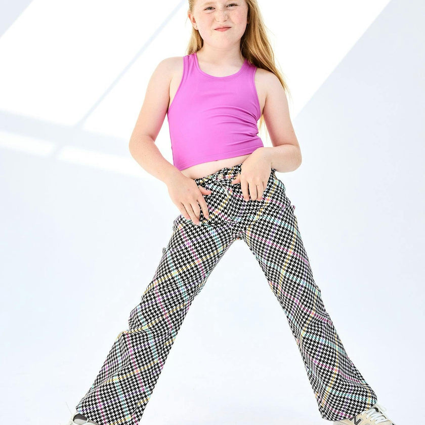 Girls Hi-Shine Mid Rise Slim Band Twill Pant