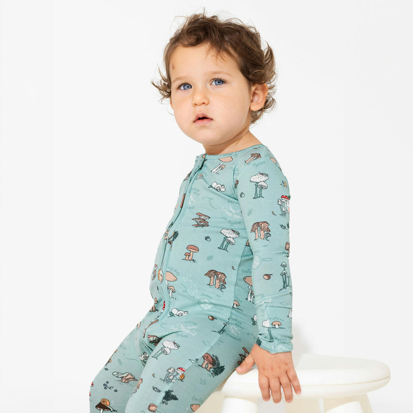 Mushroom Cycle Bamboo Convertible Footie