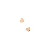 Enamel Neutral Heart Stud