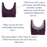 Aster Reversible Girls Tank Bra White
