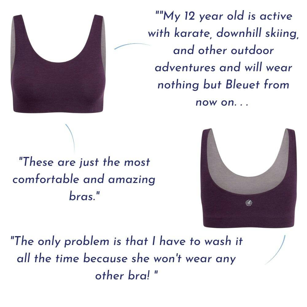 Aster Reversible Girls Tank Bra White