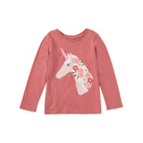 Floral Unicorn Graphic Tee, Orchid Mauve