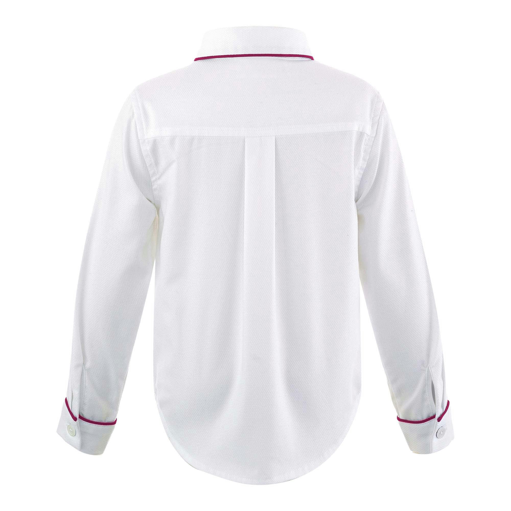 Red Pique Piped Shirt