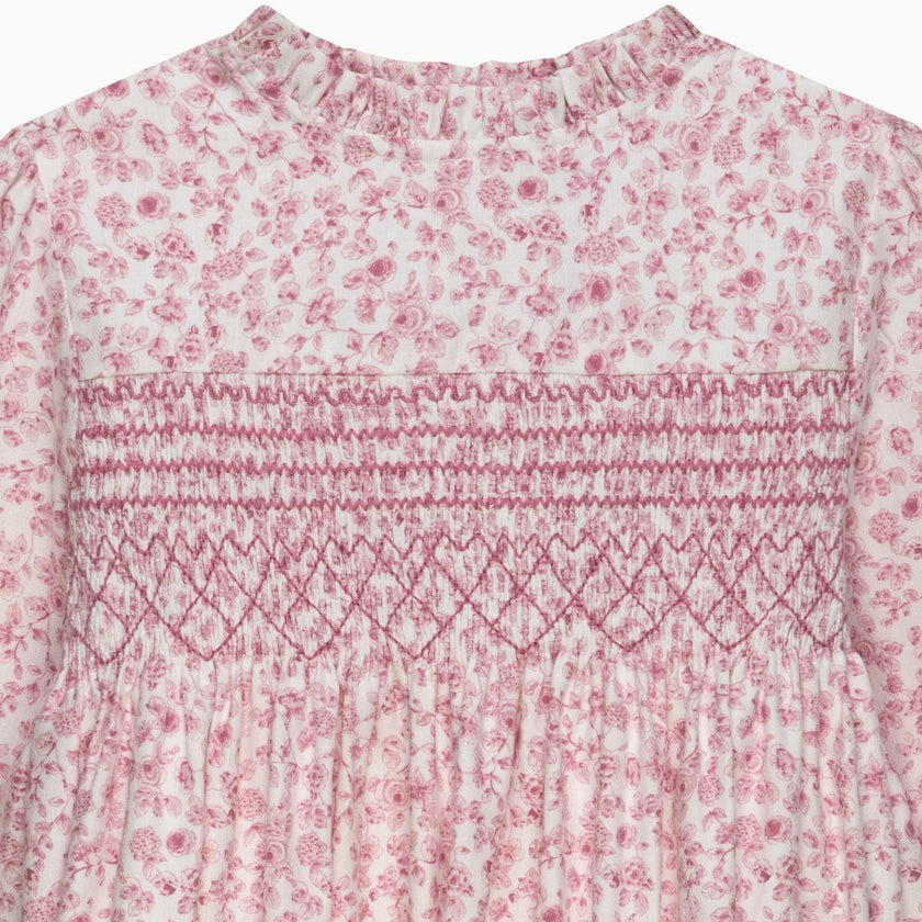 Edie Rose Floral Smocked Dress