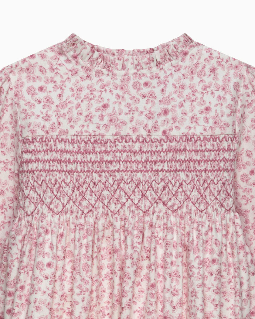 Edie Rose Floral Smocked Dress